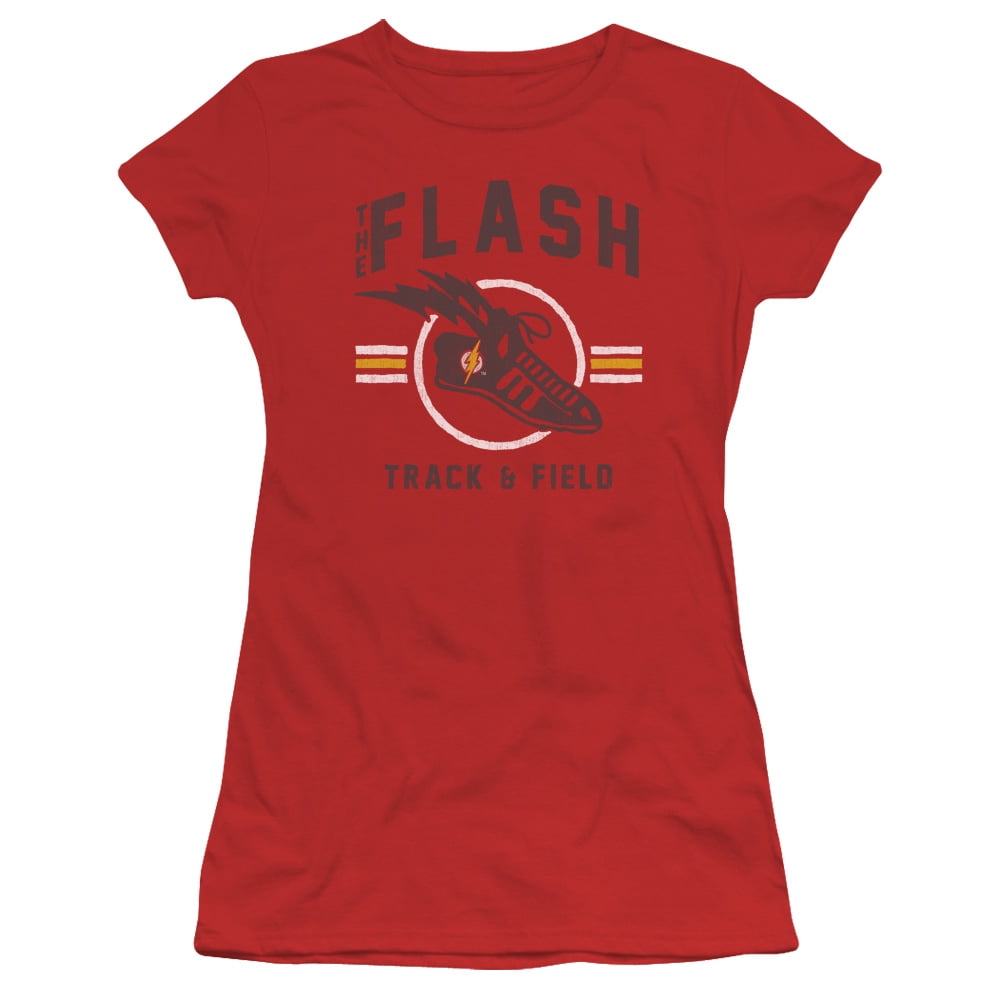 Jla - Track And Field - Juniors Teen Girls Cap Sleeve Shirt - Large