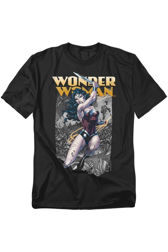 Justice League Of America Men's Wonder Slice T-shirt XXXX-Large Black