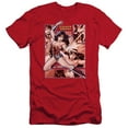 thumbnail image 1 of JLA Justice League Wonder Woman Panels S/S Adult 30/1 T-Shirt Red, 1 of 2