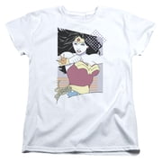 Jla - Ww 80S Minimal - Womens Short Sleeve Shirt - X-Large