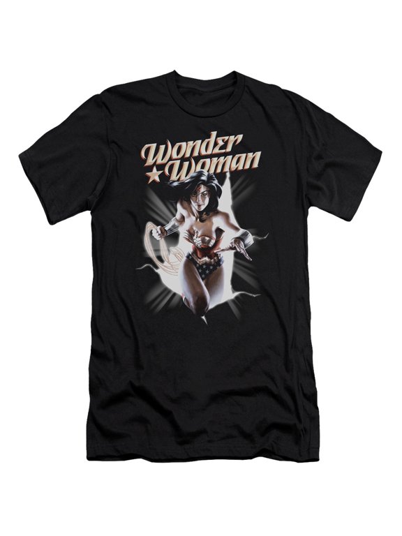 Jla - Ww Break Out - Premium Slim Fit Short Sleeve Shirt - X-Large