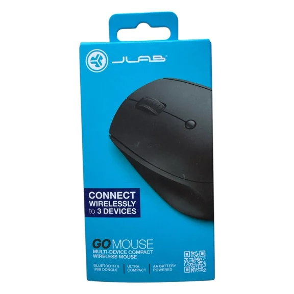 Jlab Go Wireless Mouse Multi Device Compact Usb Dongle & Bt - Black - Sealed