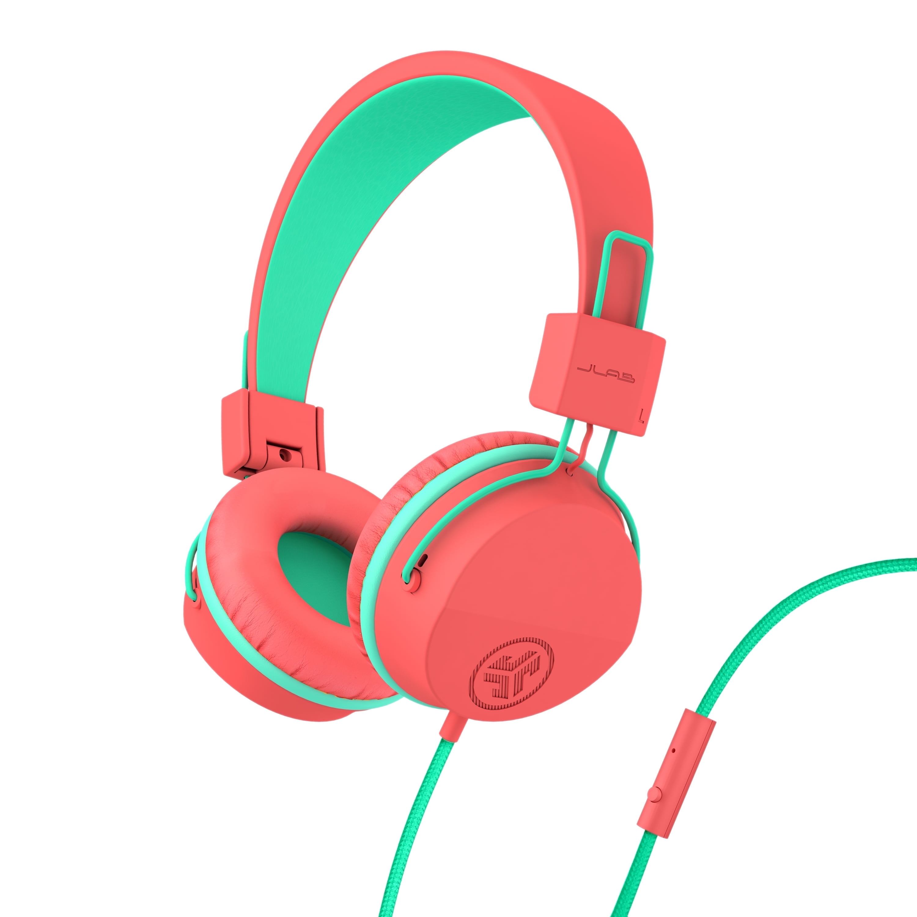 JLab JBuddies Studio Kids Wired Headphones, Grey Blue, Volume