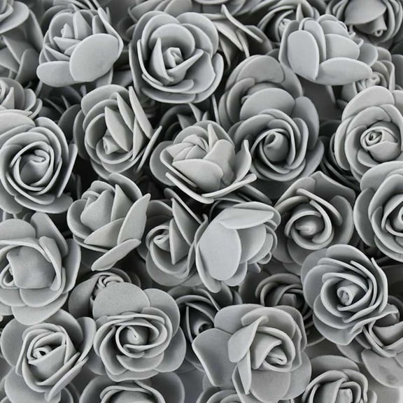 Jlong 100 Pcs Artificial Rose Flower Heads, Real Looking Foam Fake Roses for DIY Wedding Baby Shower Centerpieces Arrangements Party Tables Home Decorations