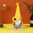 thumbnail image 1 of Jlong 1PC Sunflower Garden Gnome Spring Summer Fall Thankful Sunflower Farmhouse Tiered Tray Rustic Scandinavian gnome Christmas Ornaments Swedish Nisse Tomte Home Decoration, 1 of 9