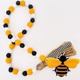 thumbnail image 1 of Jlong Bee Wood Bead Garland with Tassels, Honeycomb Wood Bead Spring Summer Wooden Bead Garland Rustic Farmhouse Home Decorations for Tiered Tray Shelf Displays, 1 of 6