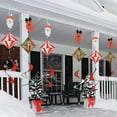 thumbnail image 1 of Jlong Christmas Outdoor Hanging Decorations, 1PC Wind Spiral Windsock Spinner with Santa Claus Reindeer, Xmas Ornament for Indoor Outside Tree Porch Garden Front Yard Lawn, 1 of 1