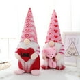 thumbnail image 1 of "Jlong Valentine's Day Gnomes Plush Decor, 2 Pack Mr & Mrs Handmade Tomte Swedish , Valentines decorationes Home Table Elf Gnomes Ornaments -Sweet Valentine's Day Present", 1 of 9