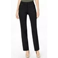 thumbnail image 1 of Jm Collection DEEP BLACK Women's Curvy-Fit Straight-Leg Pants, US 12, 1 of 4
