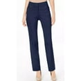 thumbnail image 1 of Jm Collection INTREPID BLUE Women's Curvy-Fit Straight-Leg Pants, US 14S, 1 of 4