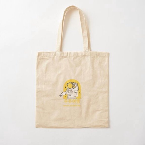 Jm'S Korean Series 58 Space Adventure.  Canvas Tote Bags, Reusable Shopping Bag