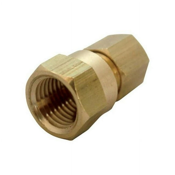 Jmf Adapter 3/8 " Compression X 1/8 " Fpt Yellow Brass Bulk 400 Psi < 0.25 % Lead