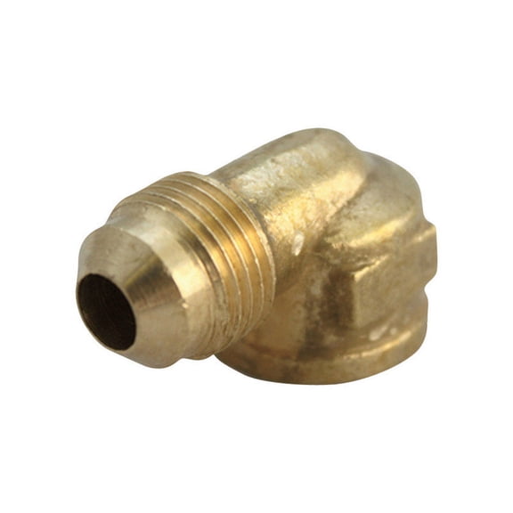Jmf Flare Elbow 90 Deg. 1/2 " Flare X 3/4 " Fpt Yellow Brass Lead Free Pack of 5