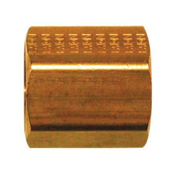 Jmf Inverted Flare Union 5/16 " Yellow Brass Bagged Pack of 5