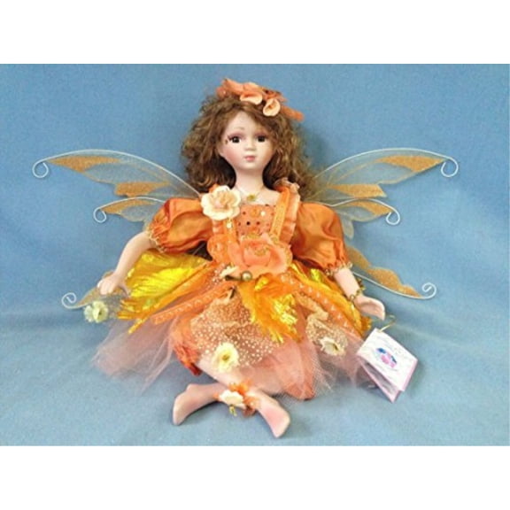 jmisa 16" porcelain sitting fairy doll