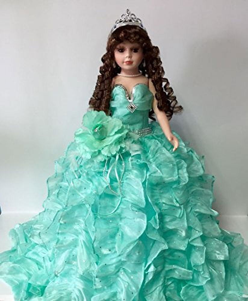 Jmisa 24 Umbrella Porcelain Dolls Quince Anos Mint Green - Walmart.com