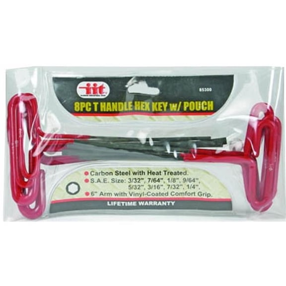 Jmkiit 85300 T Handle Hex Key with PCH - 8 Piece