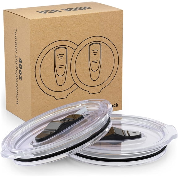 Jmoe USA 40oz Lid Replacement For RTIC Tumbler | Slider Lid & Spill Proof (2-Pack)