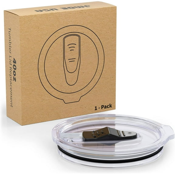 Jmoe USA 40oz Lid Replacement Compatible with RTIC Tumbler ONLY | DOES NOT FIT STANLEY or YUKON | Only Fits 2019+ RTIC, Beast, Green Steel Tumblers Only | Slider Lid & Spill Proof (1-Pack)