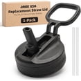 thumbnail image 1 of Jmoe USA Replacement Straw Lid for Tal Ranger Pro and Manna Water Bottles | Fits 18, 26, 40, 64 oz Sizes | Shatter Resistant Material | Made of Food-Grade Plastic & Silicone | Easy Twist Grip, 1 of 7