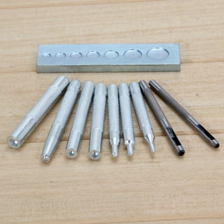Leathercraft Tool 100 Set Segma Button Snaps Leather Fastener Installation  Kit, with Hole Punch and Setters, for Leatherworking