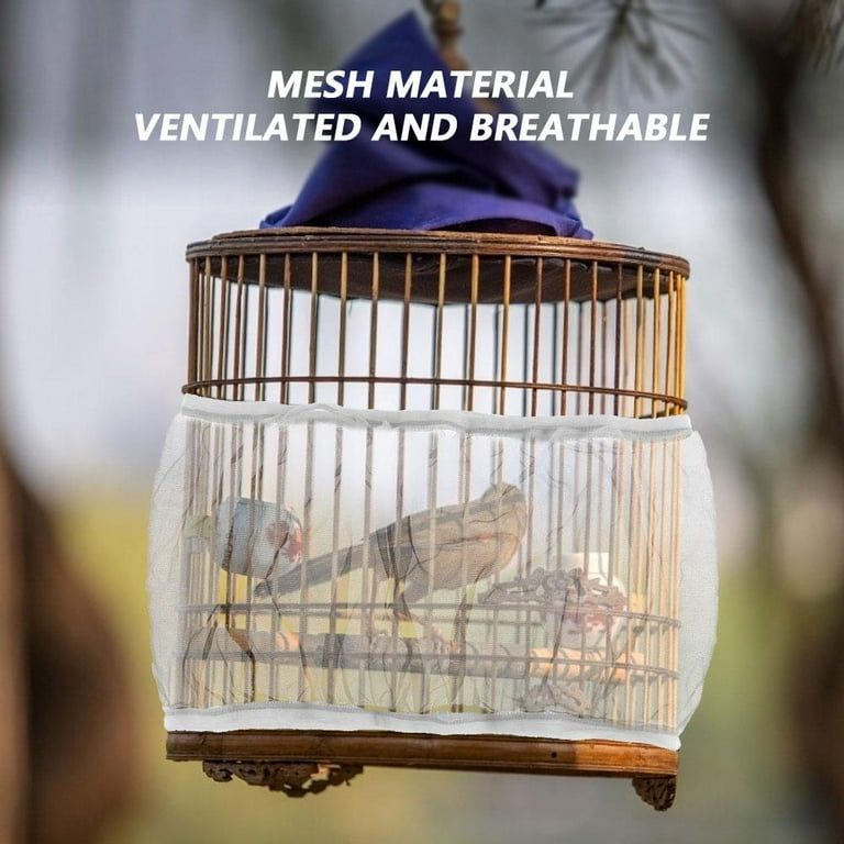 Jmtresw Nylon Mesh Bird Cage Cover Parrot Cage Net Easy Cleaning