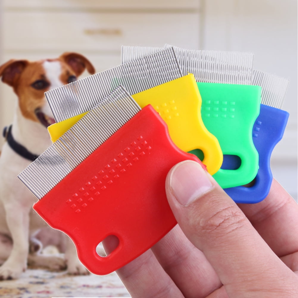 Jmtresw Pet Flea Comb Steel Pin Brush for Dog Cat Kitten Hair Trimmer