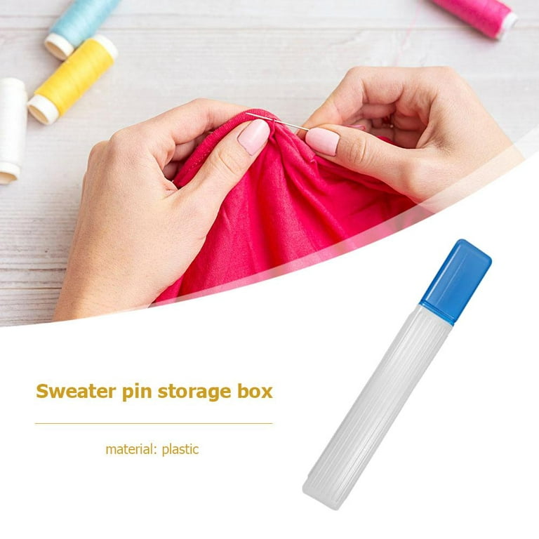 Jmtresw Plastic Knitting Needle Storage Organizer Hand Sewing Needle Storage Tube, Size: One Size