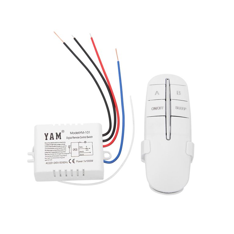 180V-240V ON OFF 1/2/3 Ways Lamp Remote Control Switch Receiver Transmitter  Light Controller Home Replacements Parts