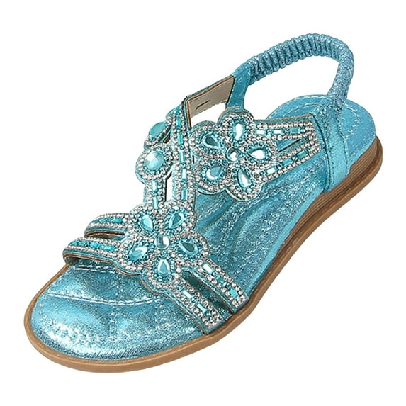 JnBQdnc Girls Sandals,Summer Sandal Sale Toddler Girls Jelly Sandals Closed Toe Water Beach Summer Shoes Soft Rubber Sole Mary Jane Dress Shoes Princess Flat