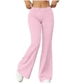 thumbnail image 1 of JnLxul Flare Leggings for Women Elastic High Waisted Casual Comfy Solid Color Workout Fitness Yoga Long Pants, 1 of 7