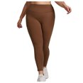 thumbnail image 1 of JnLxul Plus Size Pants for Women High Waisted Leggings Slim Fitting Stretch Casual Athletic Yoga Workout Tight Pants(X-Large,Coffee), 1 of 5