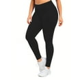 thumbnail image 1 of JnLxul Plus Size Yoga Pants for Women High Waisted Elastic Slim Fitting Warm Tight Fall Winter Comfy Leggings(5X-Large), 1 of 9