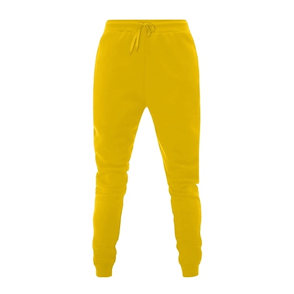 JnLxul Sweatpants for Women Drawstring Elastic Waist Straight Fitted Running Joggers Pants for Gym(X-Small,Yellow)