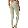 thumbnail image 1 of JnLxul Yoga Pants for Women Casual Workout High Waisted Butt Lifting Seamless Tight Fitness Running Athletic Pants(X-Large,White), 1 of 6