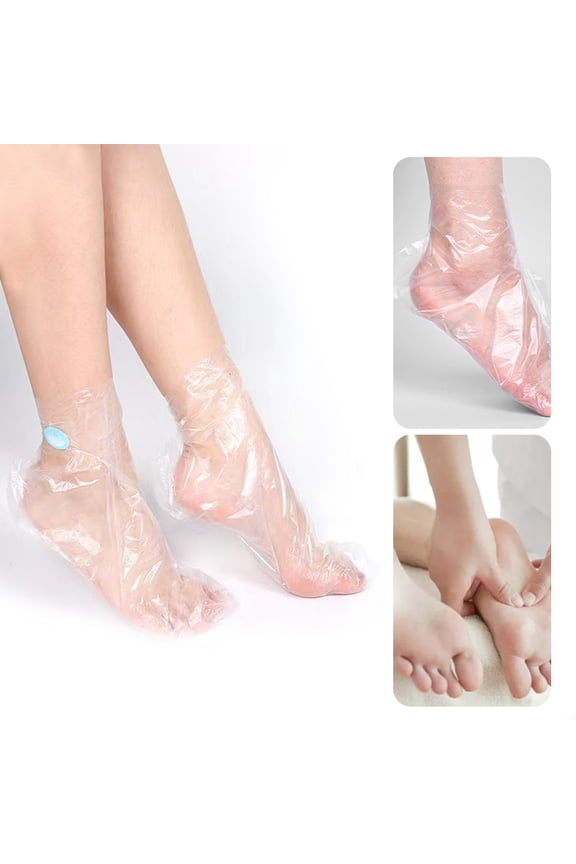 100Pcs Disposable Foot Spa Masque Booties - Isolation Sleeve for Dirt Prevention & Infection, Foot Paraffin Wax Treatment
