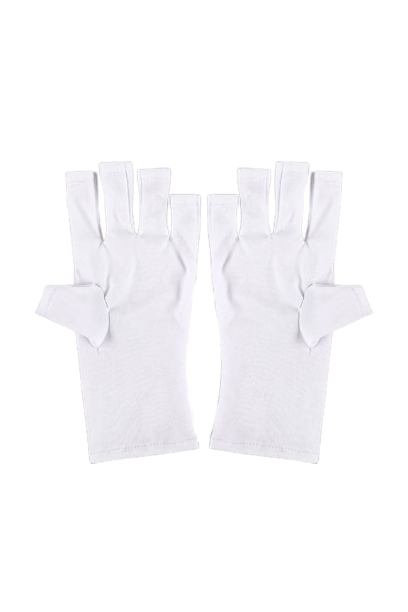 1Pair UV Lamp Gloves Professional Multifunctional Lightweight UV LED Gloves for Women