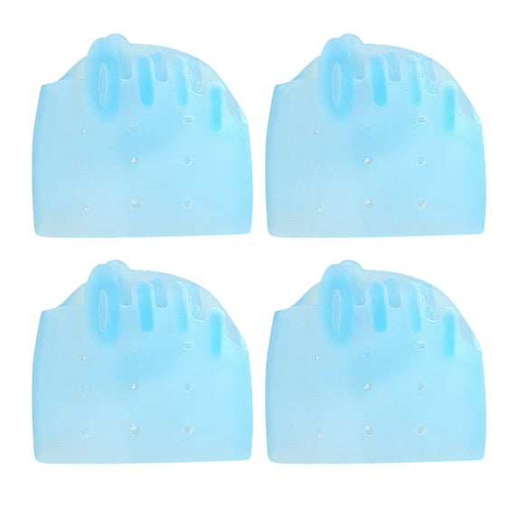 Jnismy 4Pcs Toe Separator Orthopedic Bunion Toe Spacers Ball of Foot Cushions Reusable Foot Alignment Toe Spacer Straightener for Men Women