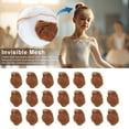 thumbnail image 1 of Jnismy 20Pcs Ballet Buns Hair Nets – 5MM Invisible Breathable Stretchy Nylon for Women Girls, Stewardess, Nurse Hairbun Elastic Edge Mesh Covers, 1 of 7