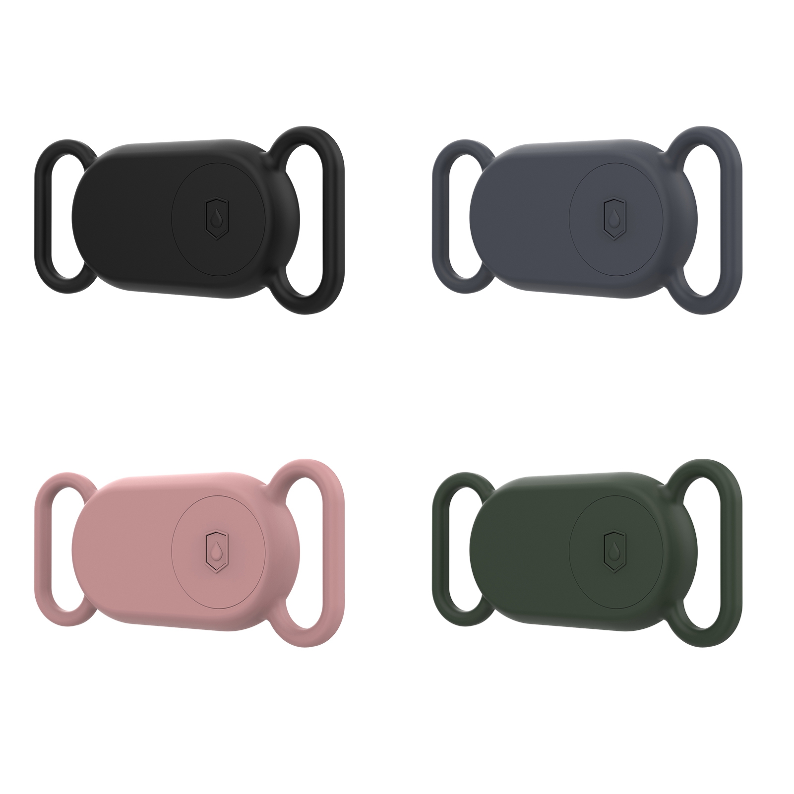 2-Pack Silicone Case For Tile Mate 2024 | Scratch-Resistant Cover With Carabiner, Black & Red