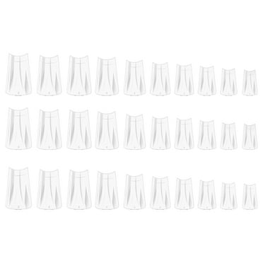 Pack of 360 Nail Tips, Full Cover Ballerina False Nails Tips, Coffin