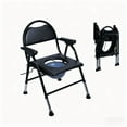 thumbnail image 1 of Jnismy Carbon Steel Folding Bedside Commode for Elderly,Support up to 330lbs, 1 of 13