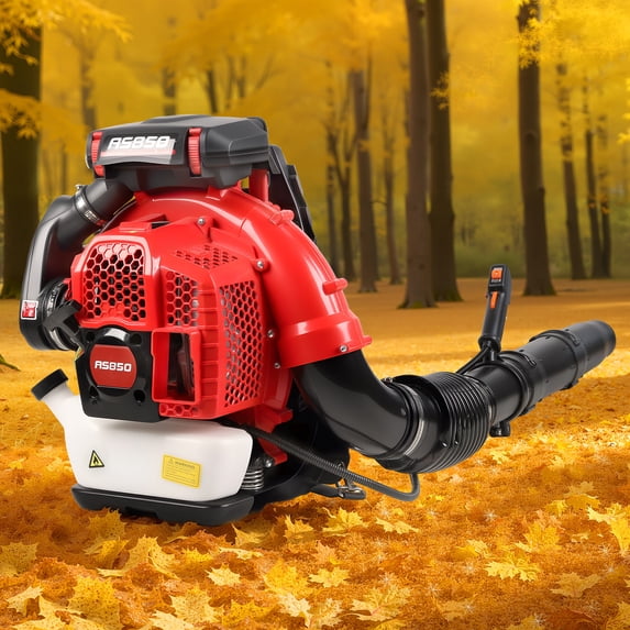 Jnismy Gas Backpack Blower,80cc 900 Cfm (Red)