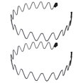 thumbnail image 1 of Jnismy Hair Hoop 2Pcs - High Elasticity Anti-deform Anti-slip Non-Falling Wave Shaped Face Washing Hoop Hair Band, 1 of 7