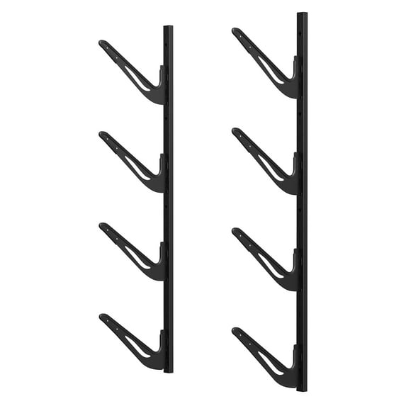 Jnismy Heavy Duty Wall Mounted Kayak Storage Rack,4-Level (Black)