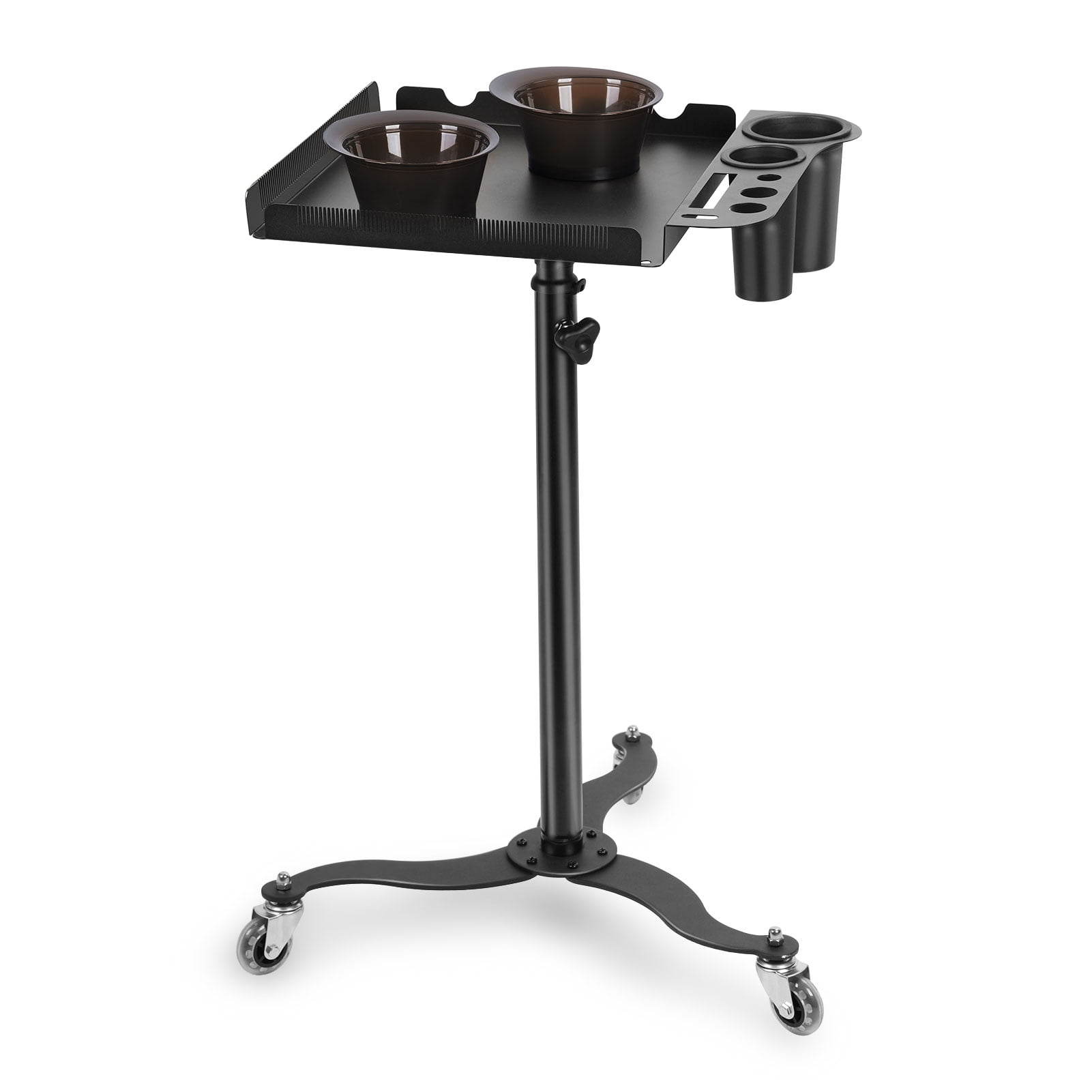 Jnismy Salon Tray,Salon Tray Cart with 360 Degree Caster, Rolling Metal