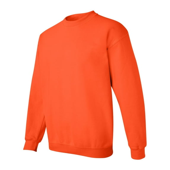 Jnriver Adult Heavy Blend Fleece Crew, Orange, M
