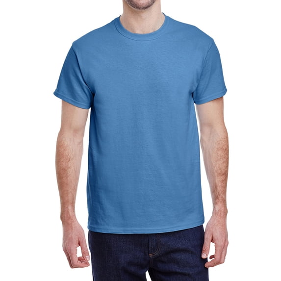 Jnriver Men's Short Sleeve Lightweight Heavy Cotton T-Shirt Regular-Fit Crewneck Tee for Casual Wear Gym Workout Summer Outfit - Carolina Blue - 3XL