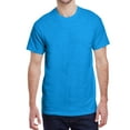thumbnail image 1 of Jnriver Men's Short Sleeve Lightweight Heavy Cotton T-Shirt Regular-Fit Crewneck Tee for Casual Wear Gym Workout Summer Outfit - Heather Sapphire - 2XL, 1 of 3