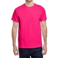thumbnail image 1 of Jnriver Men's Short Sleeve Lightweight Heavy Cotton T-Shirt Regular-Fit Crewneck Tee for Casual Wear Gym Workout Summer Outfit - Heliconia - S, 1 of 3